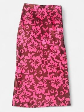 Pink Floral Print Urban Outfitters Skirt